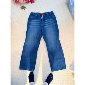 Stash House Distressed Jeans Skull Dollar Sign Embellishment Men's 40/32